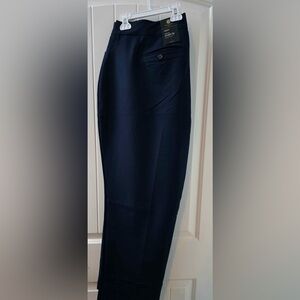 JM Collection Plus Navy Straight Leg Pants